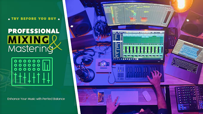 Gig Preview - Be your professional mixing and mastering engineer