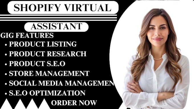 Gig Preview - Be your shopify virtual assistant, shopify marketing manager amazon dropshipping