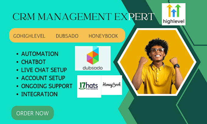 Gig Preview - Setup 17hats honeybook dubsado workflow thryv odoo crm gohighlevel automations