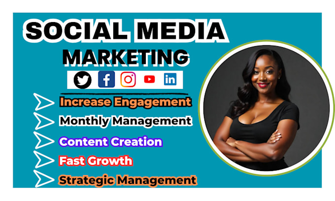 Gig Preview - Be your monthly social media marketing manager and content creator