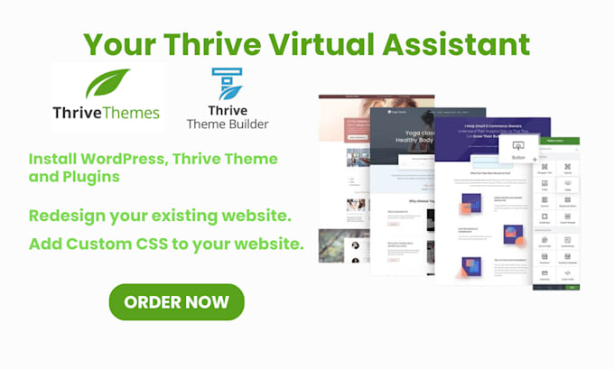 Gig Preview - Design and customize website thrive architect architect themes landing page