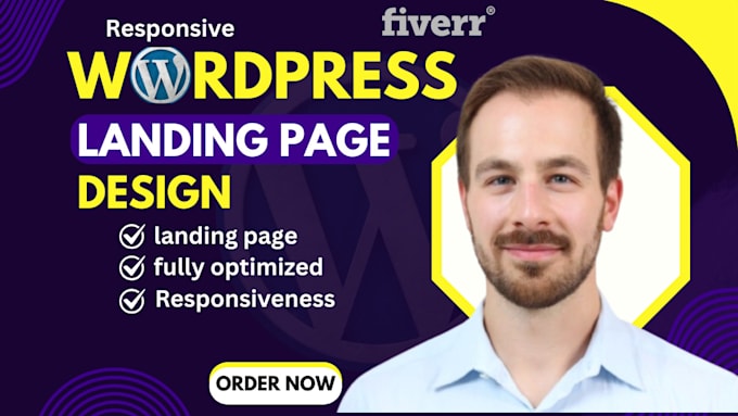 Gig Preview - Design high converting and professional wordpress landing page, elementor pro