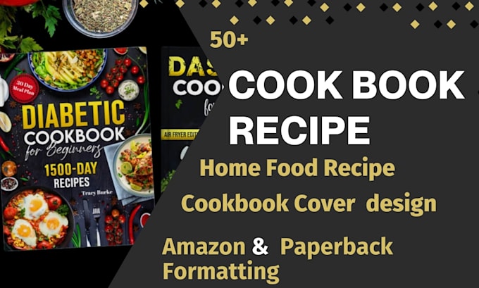 Bestseller - design cookbook cover write cookbook recipe and food recipe on kpd paperback