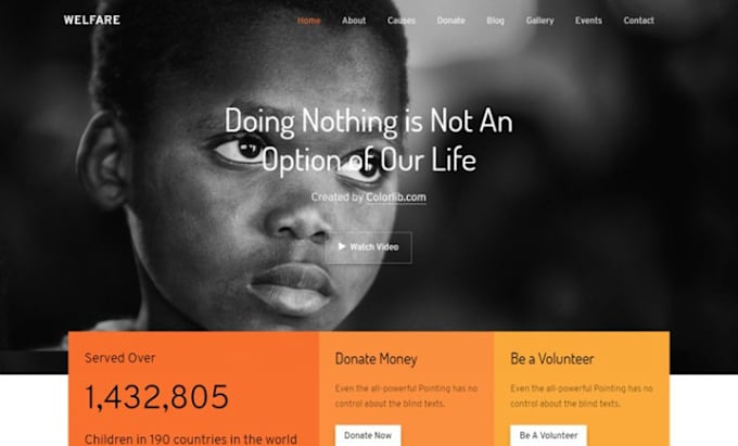 Bestseller - design non profit landing page, charity and donation website