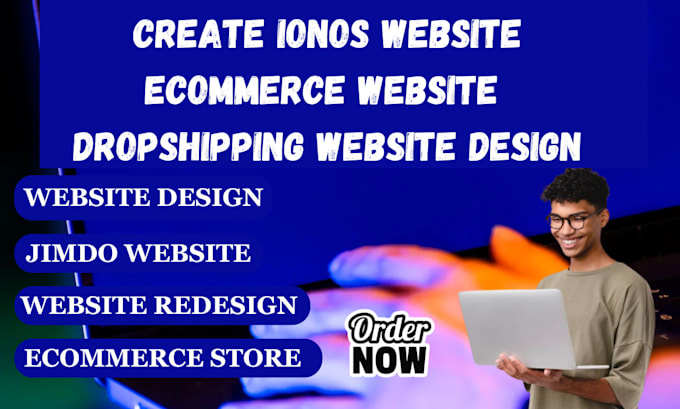 Gig Preview - Create ionos website ecommerce website dropshipping website design