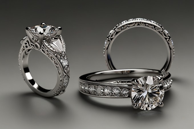 Gig Preview - Design engagement ring design, necklace, pendant for 3d printing and rendering