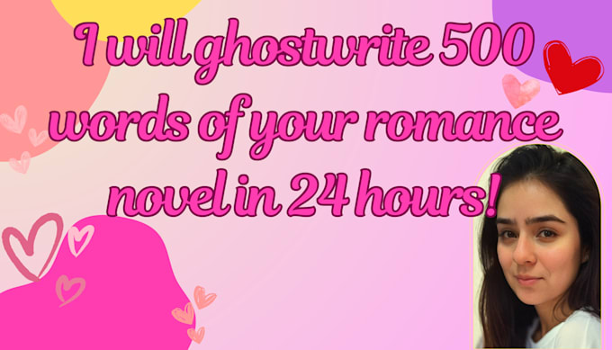 Gig Preview - Ghostwrite 500 words of your romance novel in 24 hours