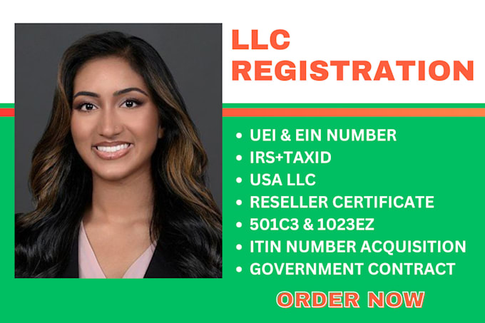 Gig Preview - Create your US llc with ein number and bank account, obtain your itin tax id