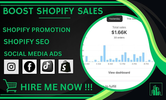 Gig Preview - Publicize shopify marketing store sales or promote ecommerce