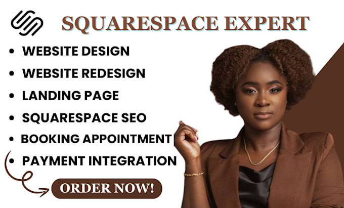 Gig Preview - Build squarespace website, design redesign or development squarespace website