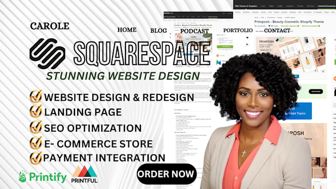 Gig Preview - Squarespace website design squarespace website redesign squarespace website SEO