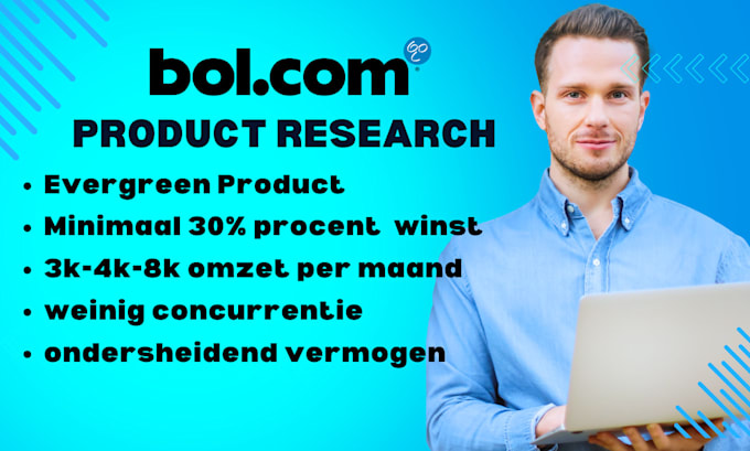 Gig Preview - Do product research for your bol com store