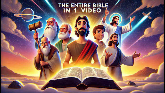 Bestseller - create a stunning ai animated bible story video, turn your bible verse to video