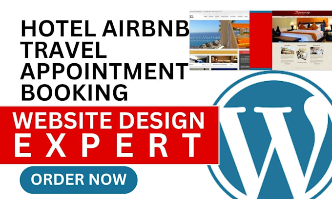 Gig Preview - Design hotel booking bookable travel booking airbnb vacation real estate website