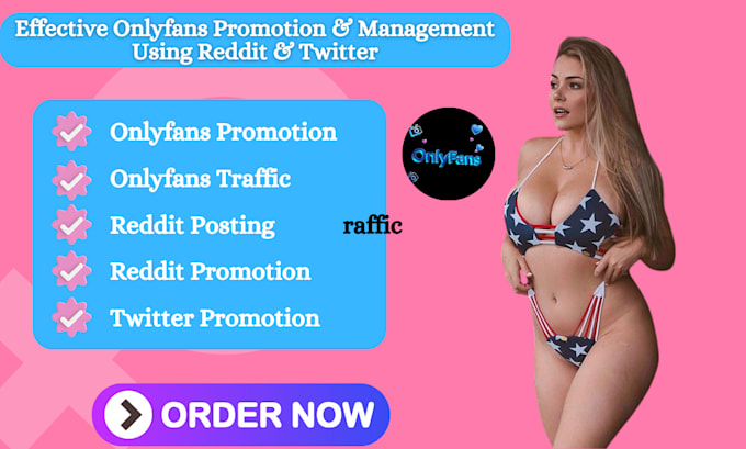 Gig Preview - Do onlyfans promotion onlyfans traffic chatter management twitter marketing subs