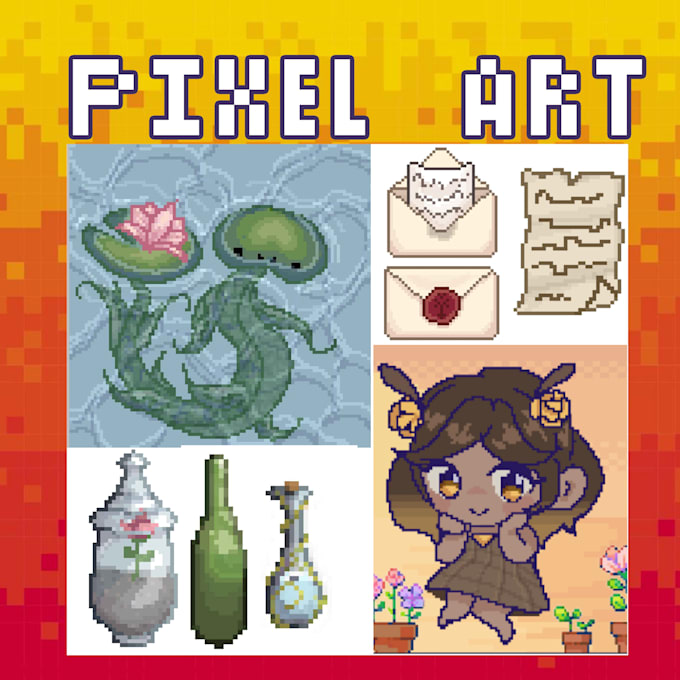 Gig Preview - Draw pixel art for you