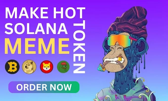 Gig Preview - Create solana meme coin,solana meme coin website, meme coin logo,list on raydium