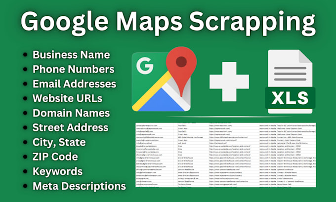Gig Preview - Do google map scrapping, b2b lead generation, list building