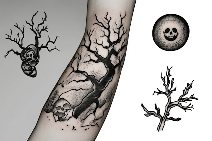 Gig Preview - Make amazing dotwork tattoo design for you