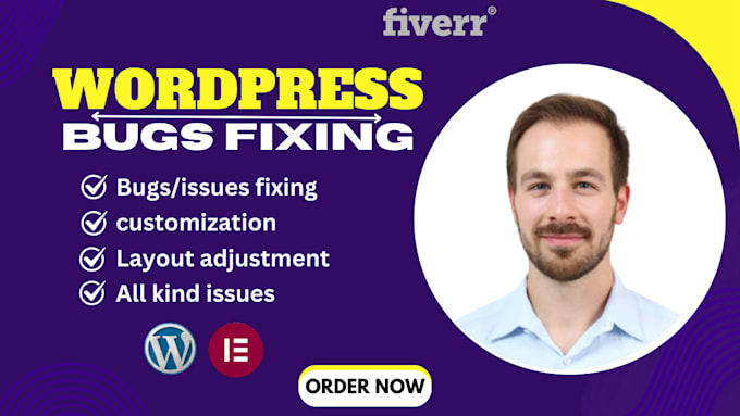 Gig Preview - Do wordpress bug fix,wordpress error,issues, checkout error and customization