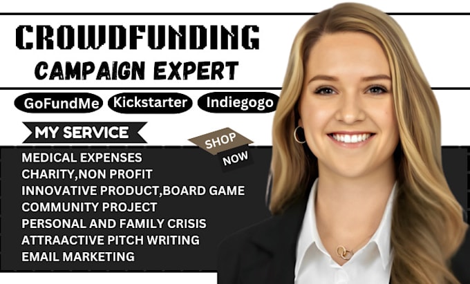 Bestseller - do crowdfunding campiagn creation promotion gofundme kickstarter  indiegogo