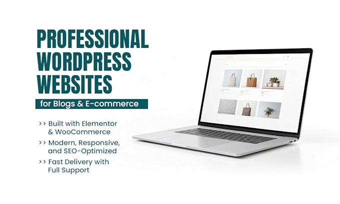 Gig Preview - Design modern responsive wordpress website or blog design