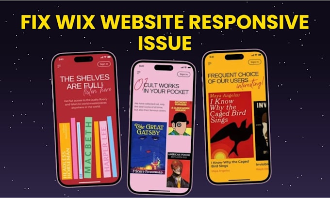 Gig Preview - Fix wix website responsive issue or design issue