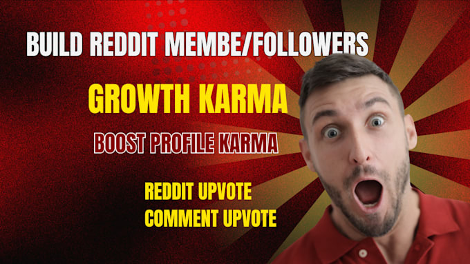 Gig Preview - Grow your reddit member with followers, boost reddit karma, reddit promotion