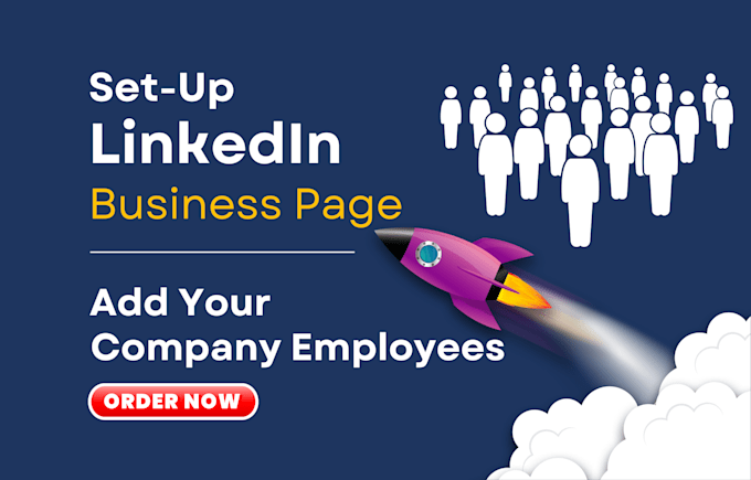 Gig Preview - Setup and add your linkedin business page employees, promote, marketing, profile