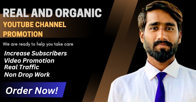 Gig Preview - Do organic youtube channel promption for monetization