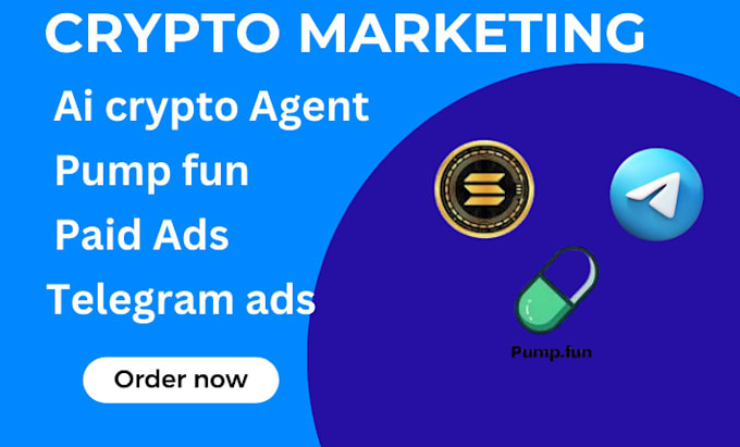 Gig Preview - Crypto ai agent promotion, run telegram ads hype sol token get 60m crypto users