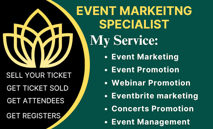 Gig Preview - Event promotion, eventbrite event marketing, webinar, concert promotion