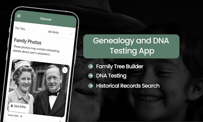 Gig Preview - Develop a custom ancestry and family tree app like ancestry