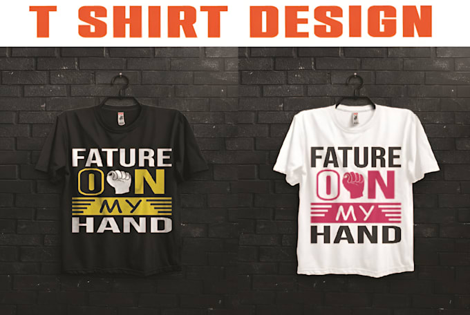 Gig Preview - Create awesome trendy custom typography graphic t shirt design and design