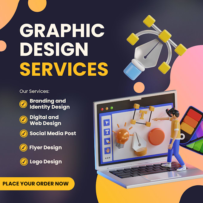 Gig Preview - Design stunning graphics for your brand, website, or social media