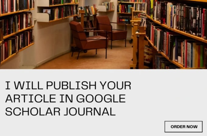 Gig Preview - Publish your research articles in a peer reviewed google scholar indexed journal