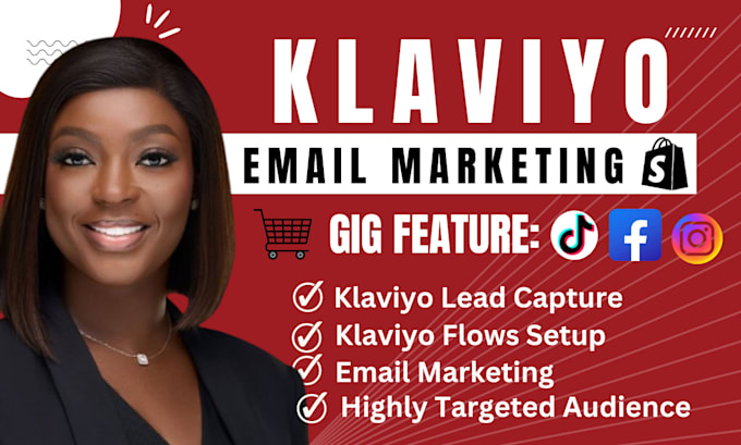 Gig Preview - Setup klaviyo email marketing campaign, klaviyo flows, and do shopify marketing