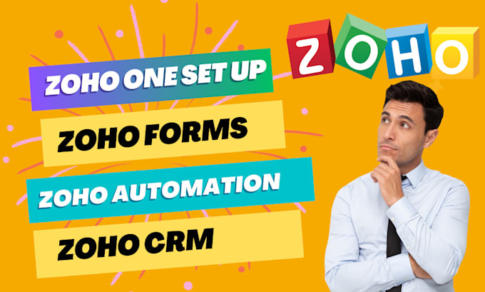 Gig Preview - Setup zoho crm, zoho one, zoho books and workflow and automations