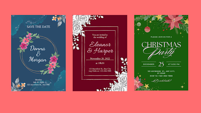 Bestseller - design invitation, wedding, birthday and greeting card