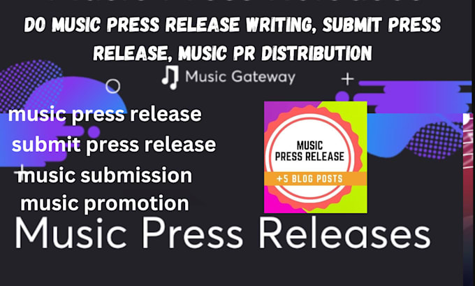 Gig Preview - Do music press release writing, submit press release, music PR distribution