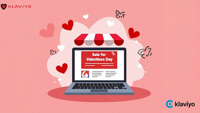 Gig Preview - Create aesthetic valentine shopify stores with klaviyo integration