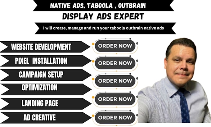 Gig Preview - Create, manage and run your taboola outbrain native ads