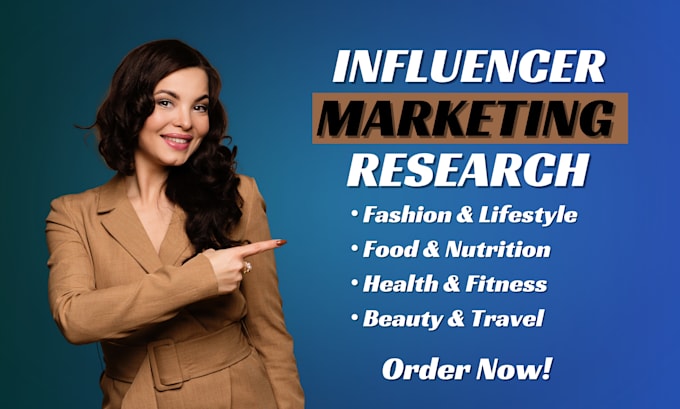 Gig Preview - Find best lifestyle, fashion, fitness, and food influencer emails list