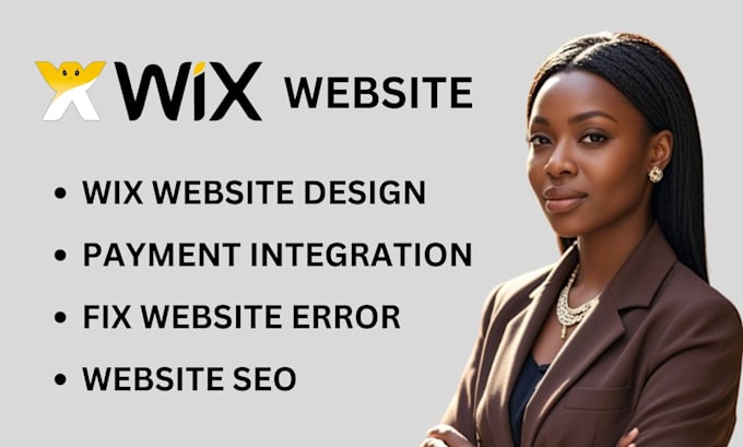 Gig Preview - Edit wix website fix errors payment gateway redesign wix website wix booking