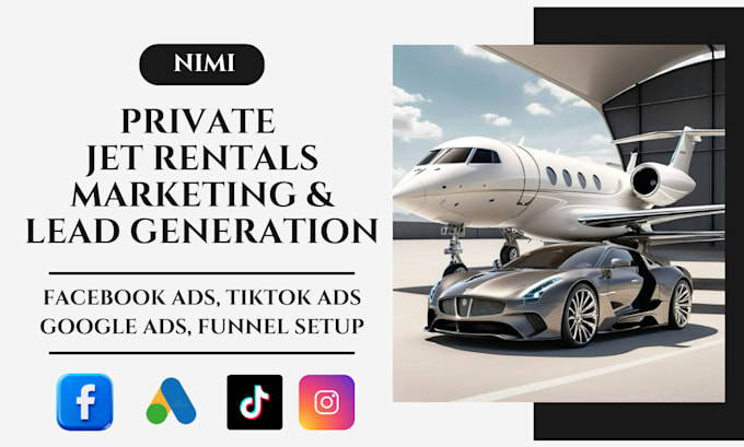 Bestseller - private jet rentals leads generation google ads facebook ads campaign meta ads