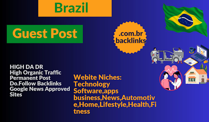 Gig Preview - Portuguese tech guest posts and brazil news backlinks pt sites