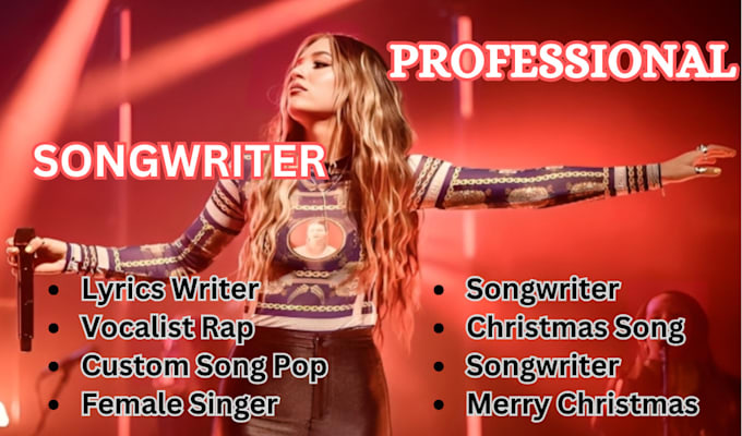 Gig Preview - Ghostwrite and deliver high quality songwriting for your project