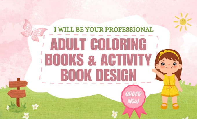 Gig Preview - Coloring books coloring pages activity books workbook coloring book amazon kdp