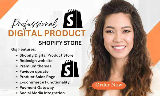 Gig Preview - Do branded shopify product, shopify store redesign, one product shopify store