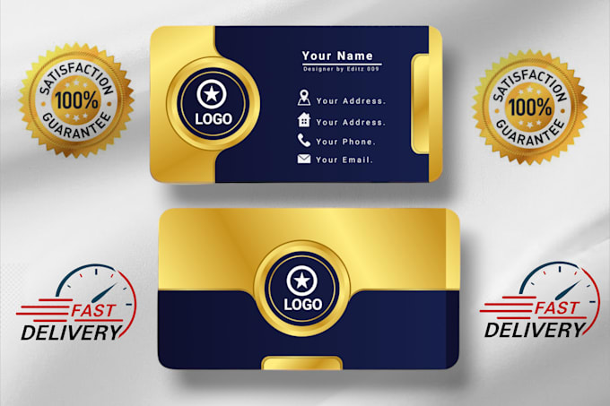 Gig Preview - Do luxury minimalist business card and premium logo design